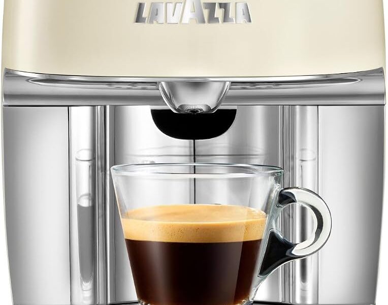 Lavazza Smeg Retro Capsule Coffee Maker, Cream