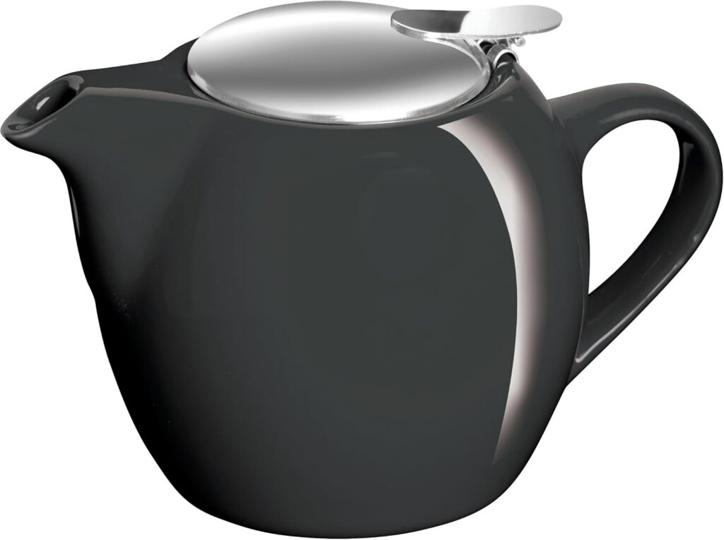 Avanti Camelia Cafe-Style Teapot, Pitch Black