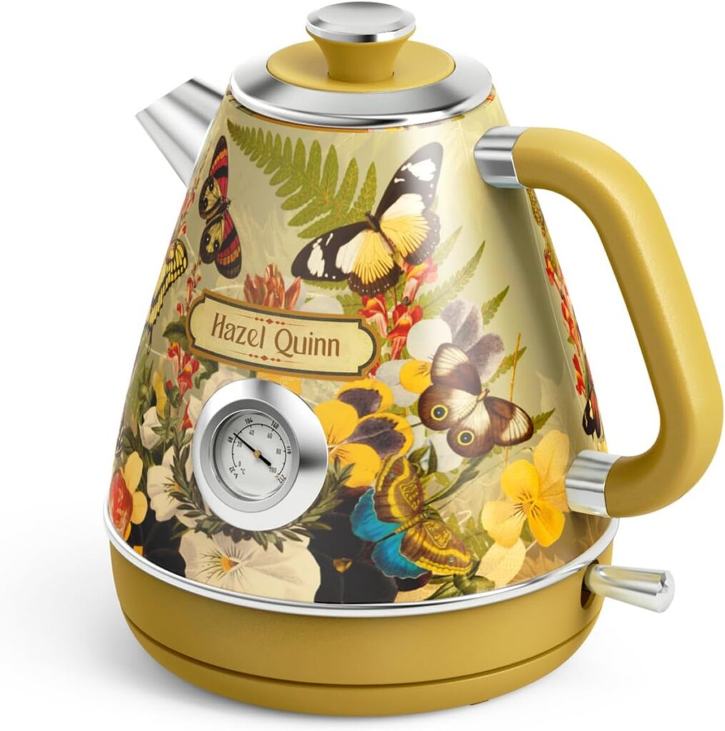 Hazel Quinn Retro 1.7L Thermometer Kettle