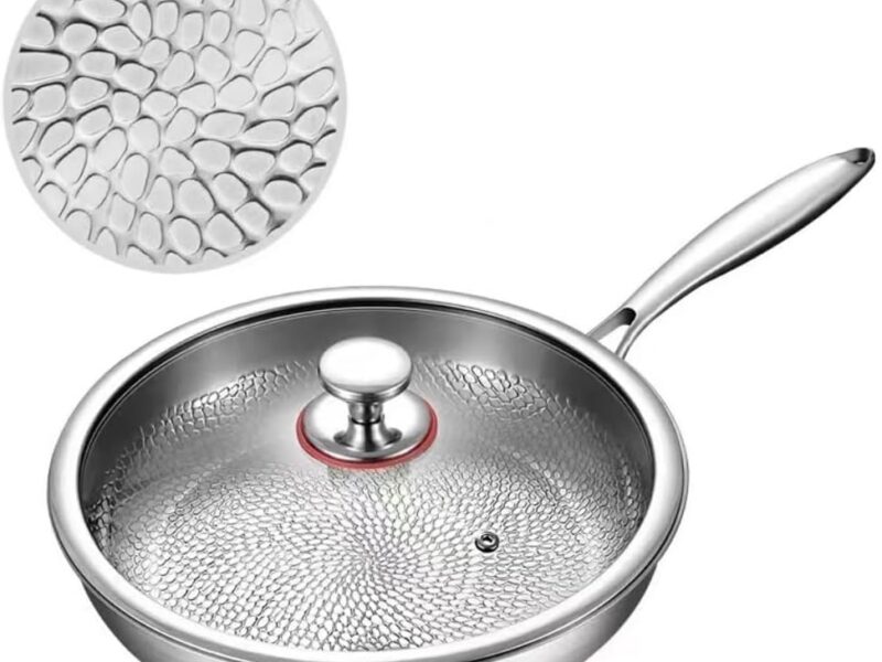 Titanium Nonstick Pro Frying Pan with Lid, 30cm