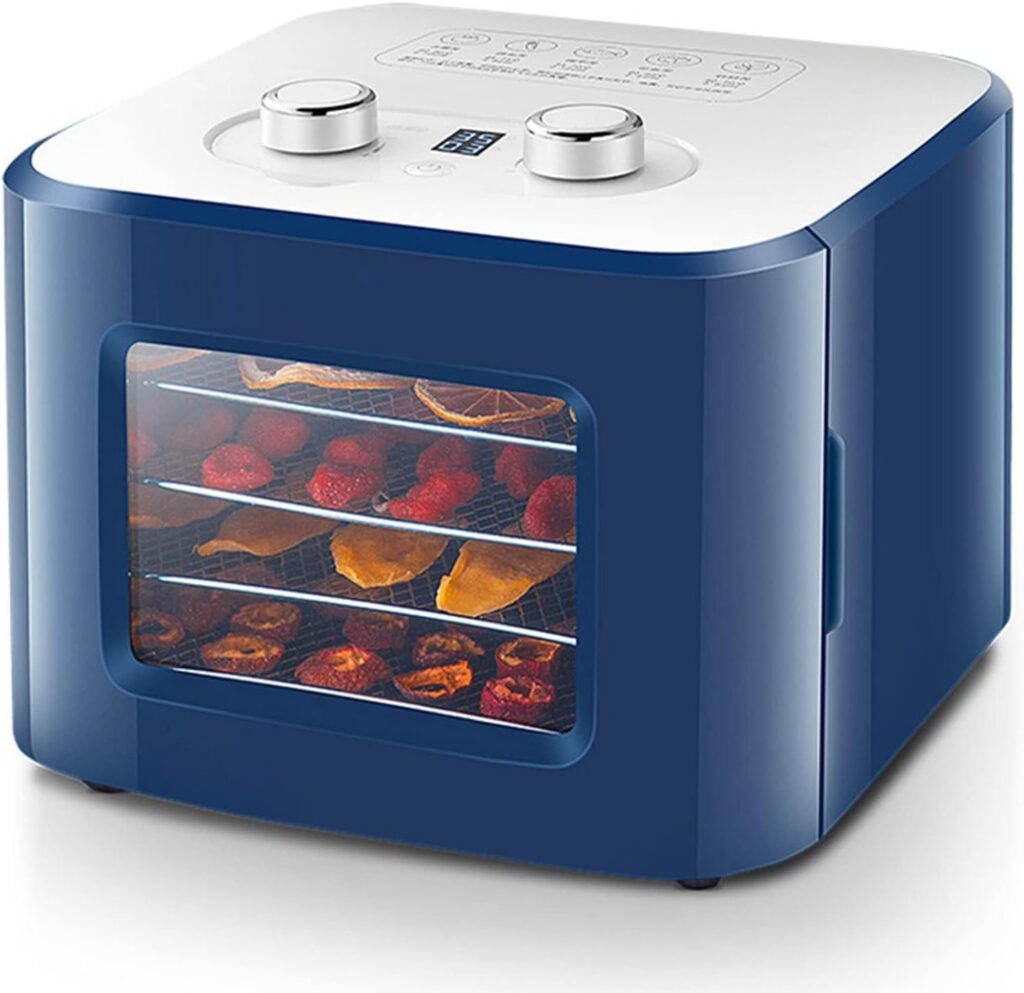 MORPHY 4-Tray Stainless Steel Food Dehydrator, 35-80°C & 24H Timer