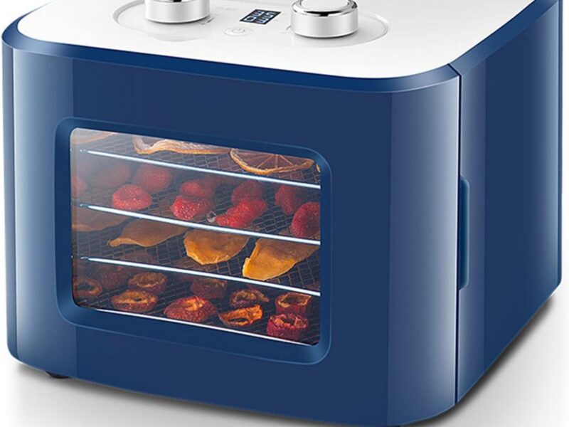 MORPHY 4-Tray Stainless Steel Food Dehydrator, 35-80°C & 24H Timer