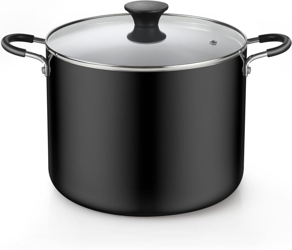 Cook N Home Nonstick Stockpot, 10.5-Qt, Lid