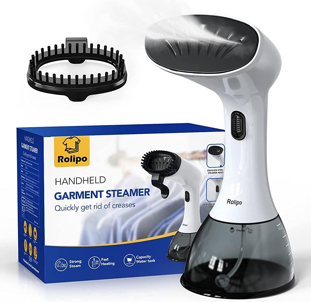 Rolipo 1640W Handheld Clothes Steamer, 400ml Tank