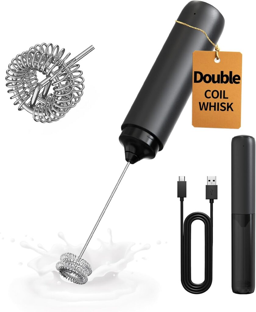 CIRCLE JOY Rechargeable Frother Wand with Cover