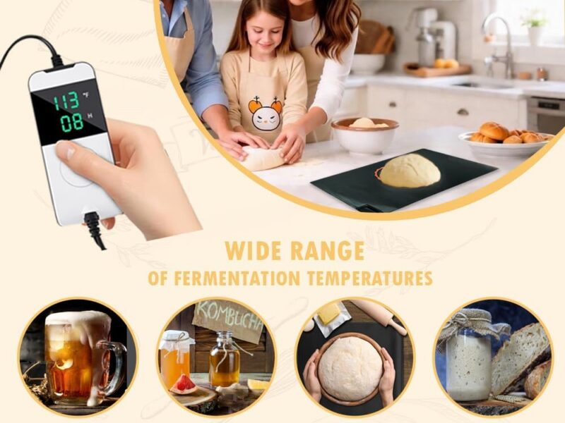 Sourdough Proofer Heating Mat with Timer