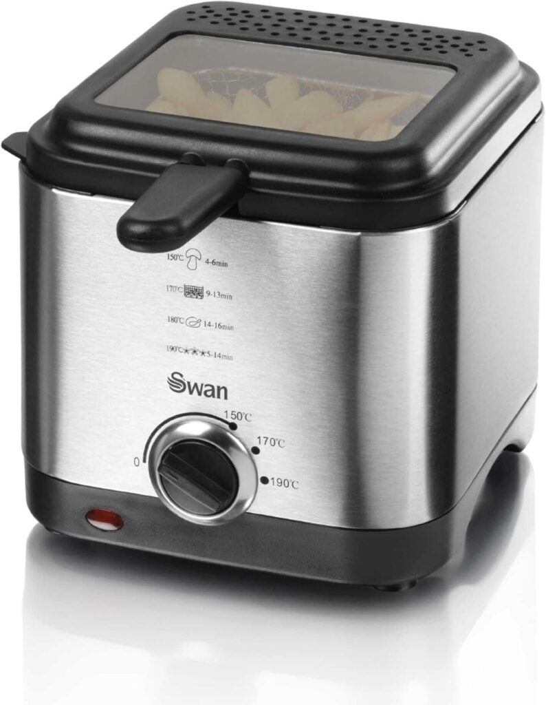 Swan SD6060N 1.5L Stainless Steel Fryer, Silver