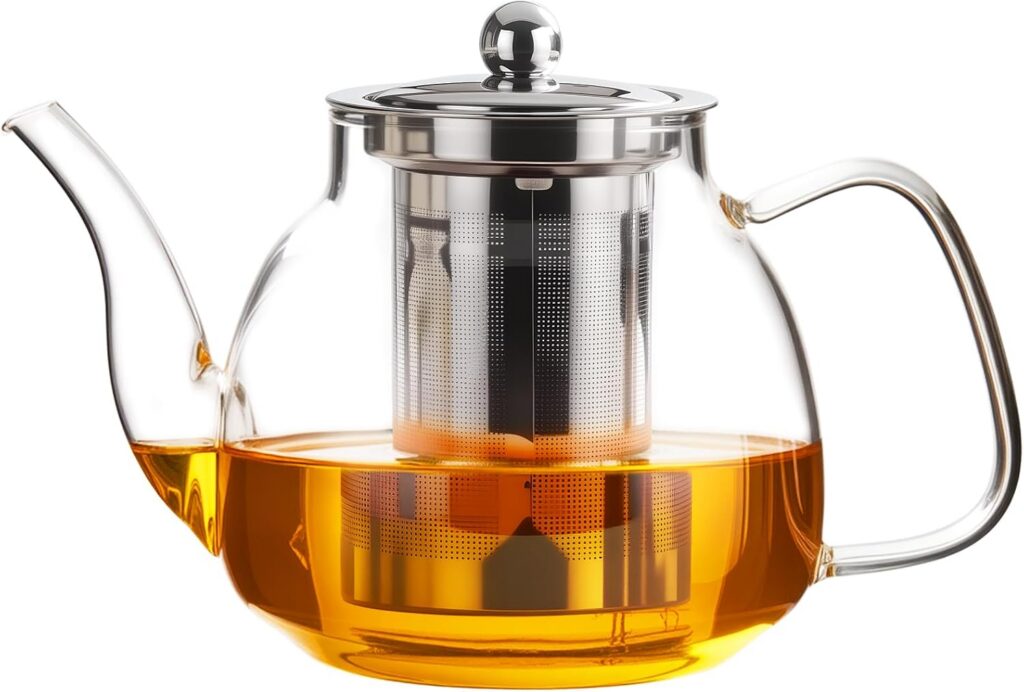 PARACITY Large Borosilicate Tea Maker, 34oz