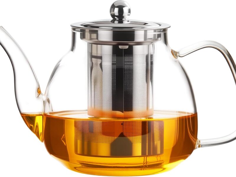 PARACITY Large Borosilicate Tea Maker, 34oz