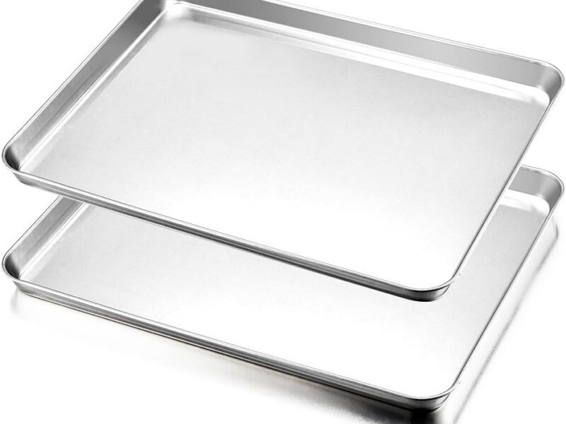HaWare Large Stainless Oven Trays, Set of 2