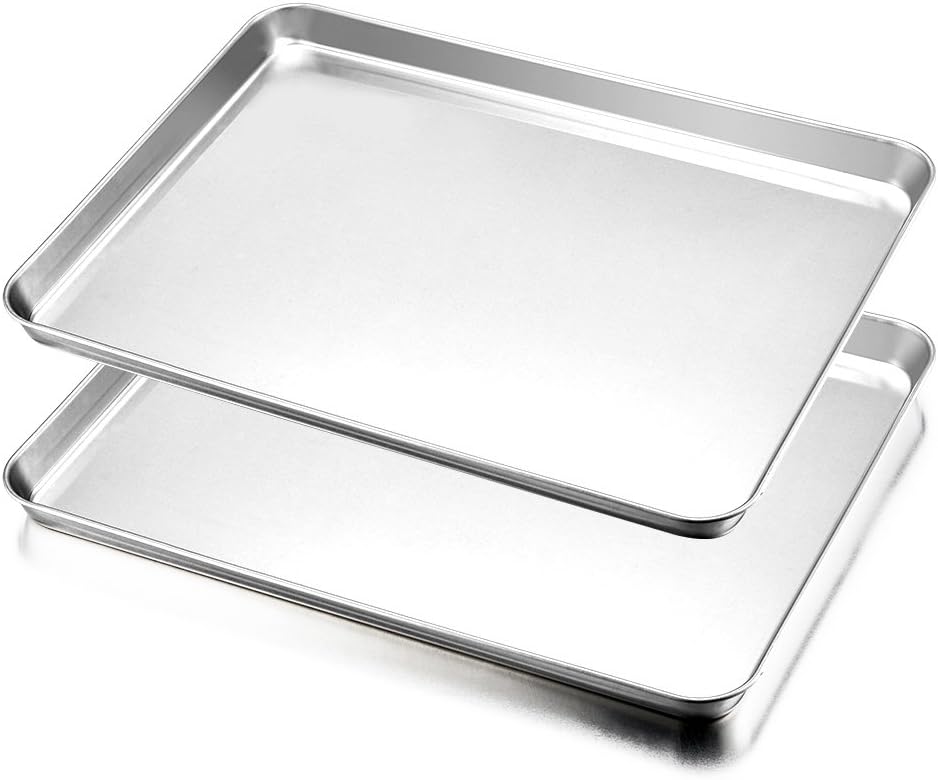 HaWare Large Stainless Oven Trays, Set of 2