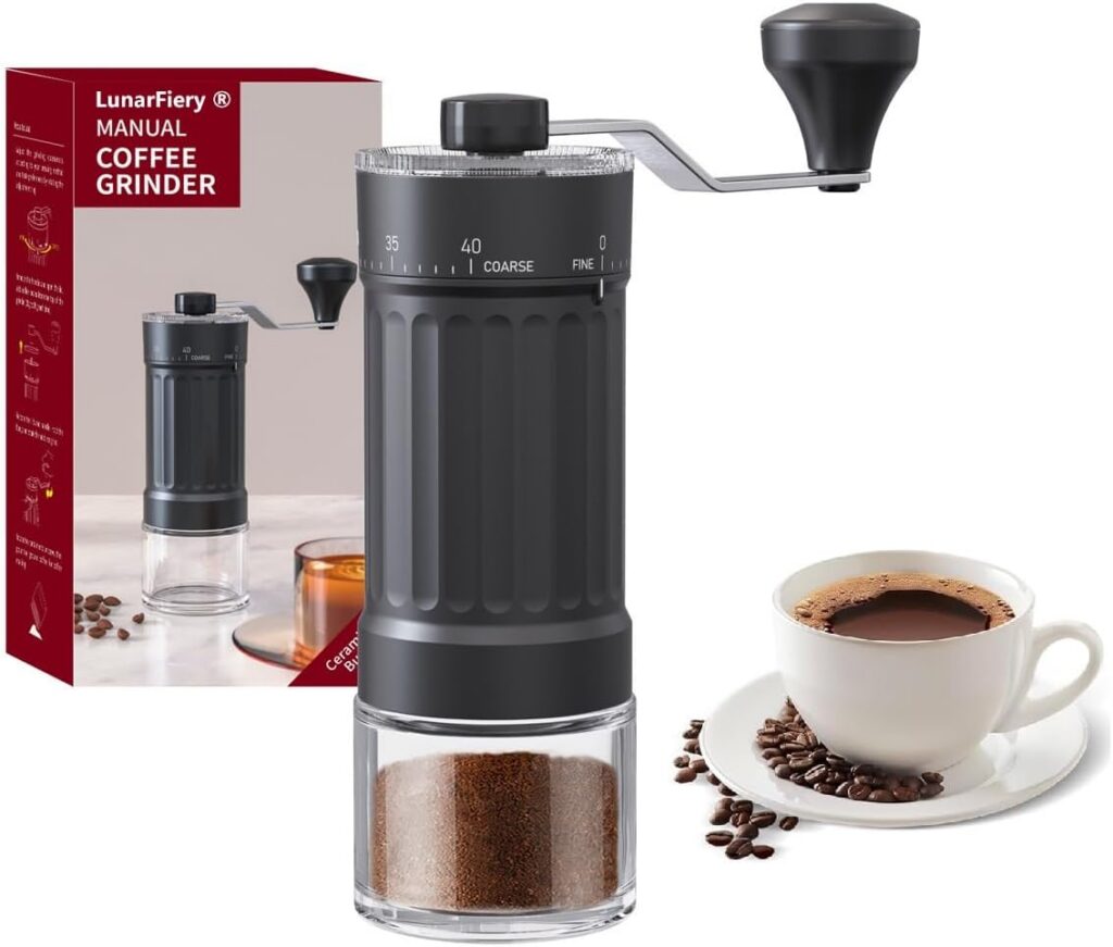LunarFiery 40 Setting Manual Coffee Grinder
