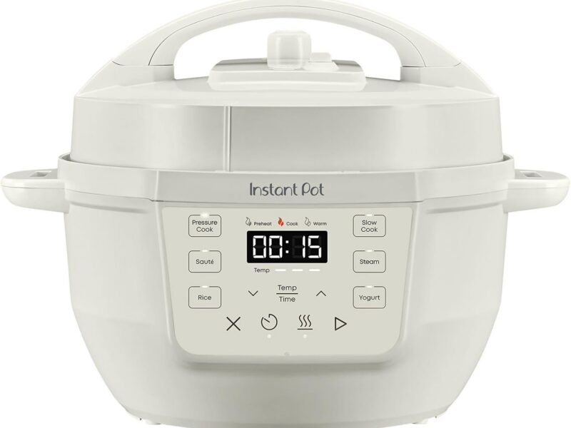 Instant Pot Rio Mini 7-in-1 Multi-Cooker, Seasalt White