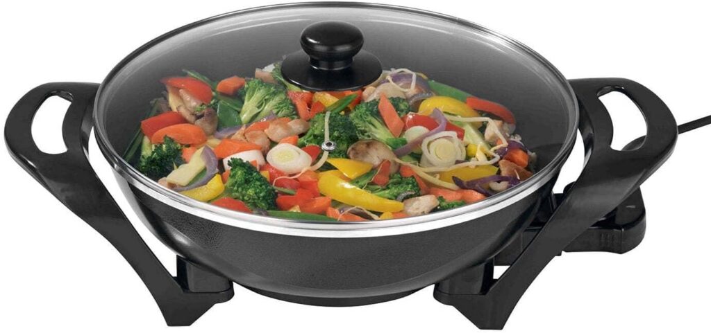 Healthy Choice Electric Wok, 4.5L Non Stick Stir Fry Cooker
