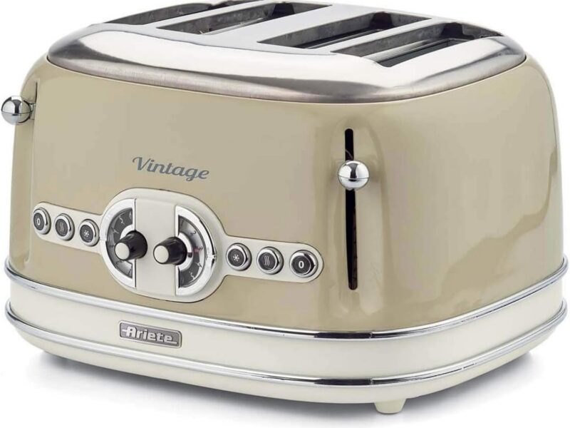 Ariete Vintage 4 Slice Toaster, 6 Levels