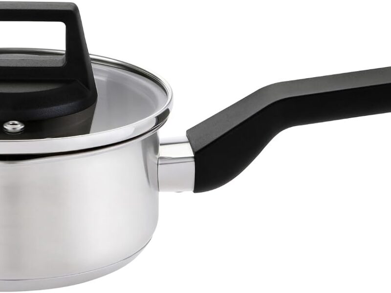 Wiltshire Timeless Stainless Steel Saucepan, 14cm with Glass Lid