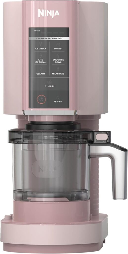 Ninja CREAMi 7-in-1 Ice Cream Maker, Strawberry Pink