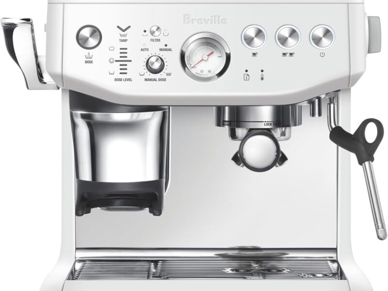 Breville Barista Express Impress Espresso Maker, Sea Salt