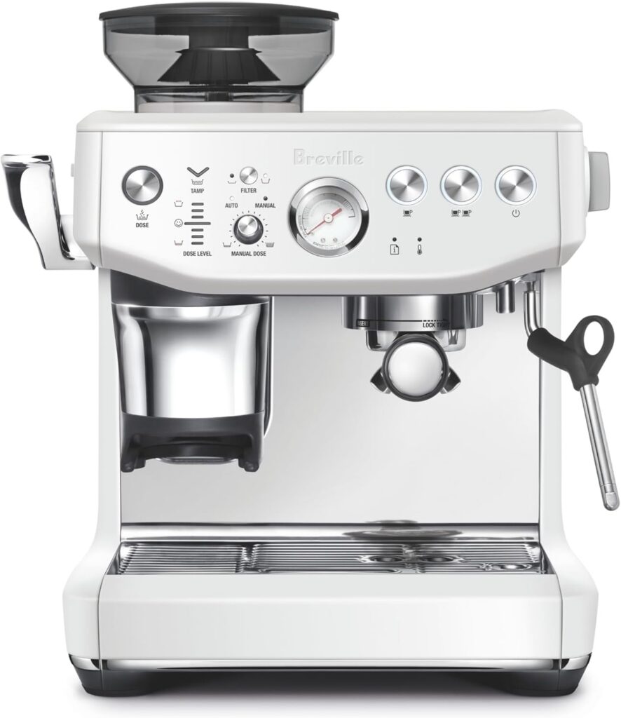 Breville Barista Express Impress Espresso Maker, Sea Salt