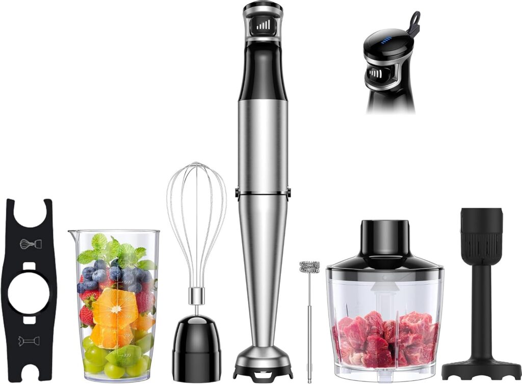 NEWSEE Six-in-One 1200W Stick Blender Set