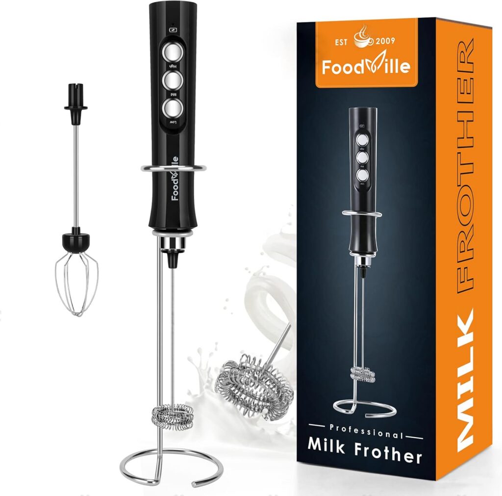 MF02 Three-Speed Frother with Balloon Whisk & Stand