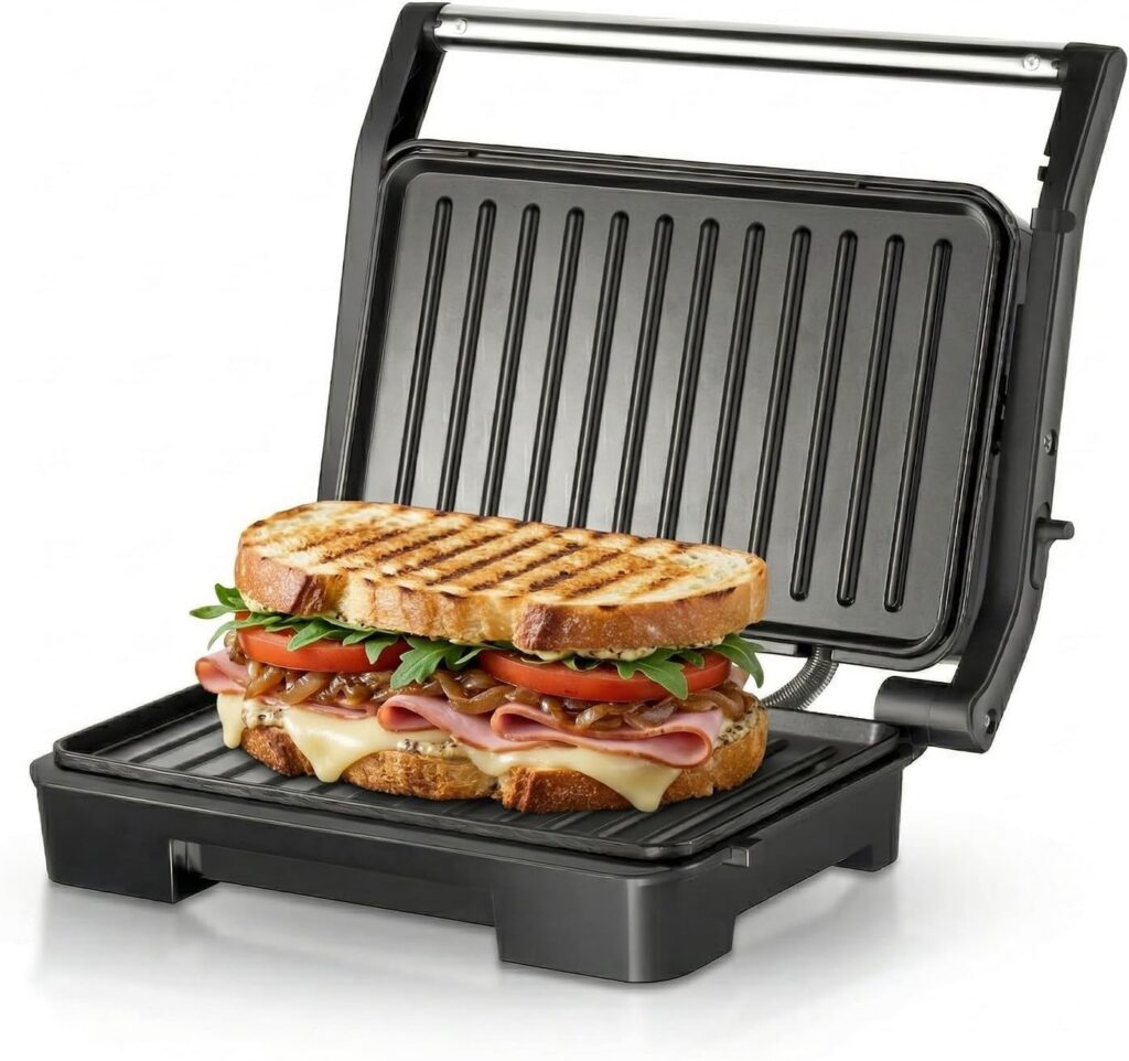 LAKNUY Double-Sided Non-Stick Panini Press