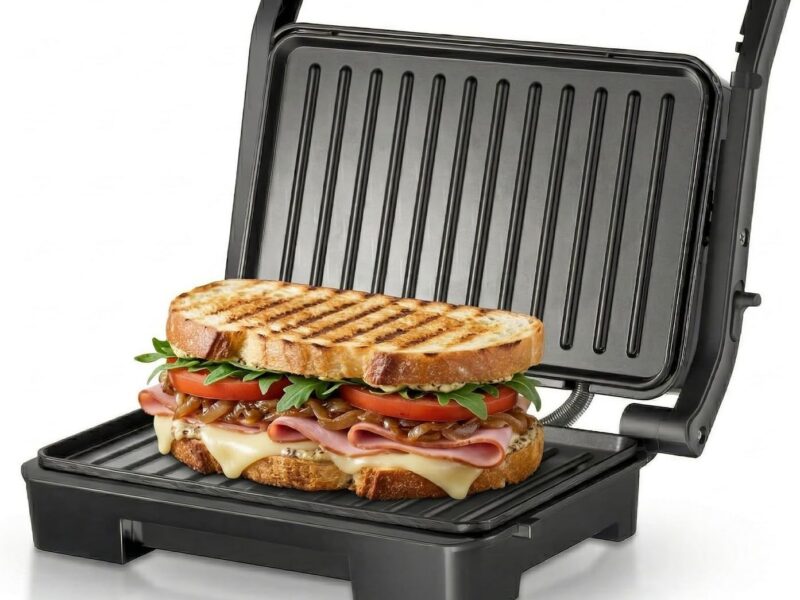 LAKNUY Double-Sided Non-Stick Panini Press
