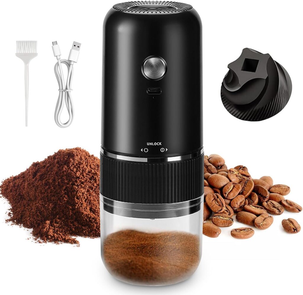 Yakiter 38 Setting Rechargeable Burr Coffee Grinder