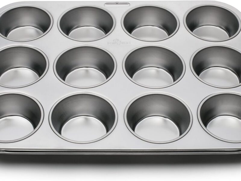 Fox Run Stainless 12-Cup Cupcake Tin