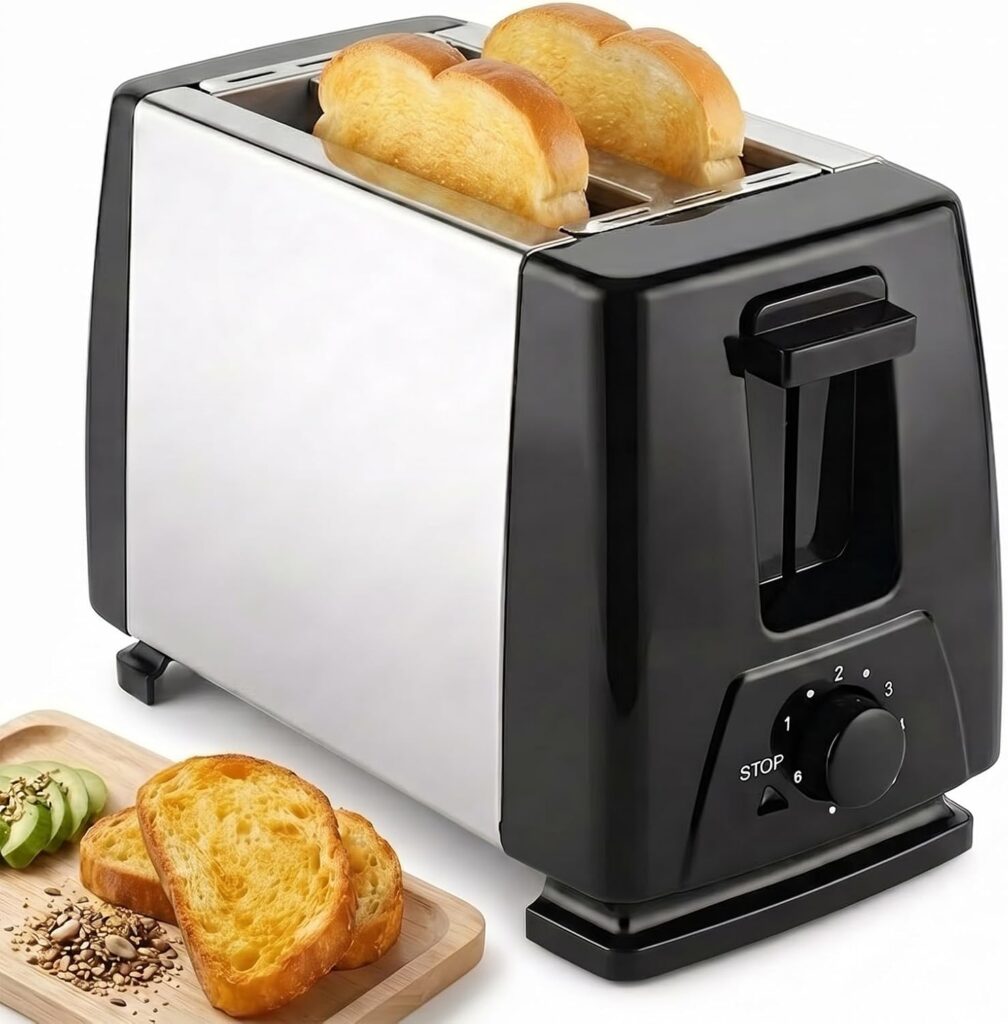 COLOMI 2 Slice Toaster, Wide Slots