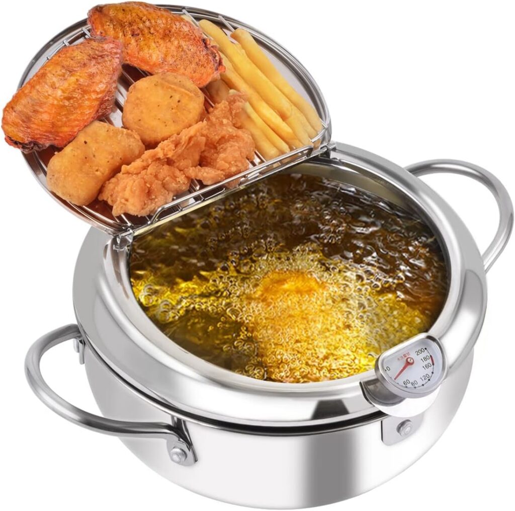 Prodent 3.4L Stainless Steel Tempura Deep Fryer Pot