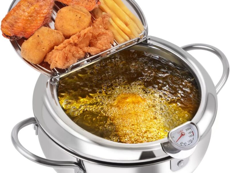 Prodent 3.4L Stainless Steel Tempura Deep Fryer Pot