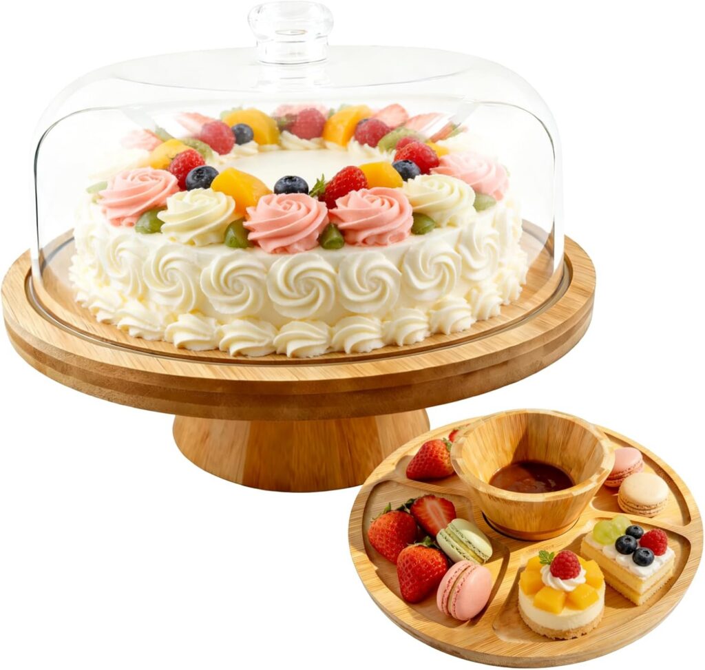 Domed Bamboo Cake Stand & Dessert Display