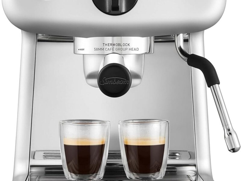 Sunbeam Mini Barista Espresso Maker, Silver EM4300S