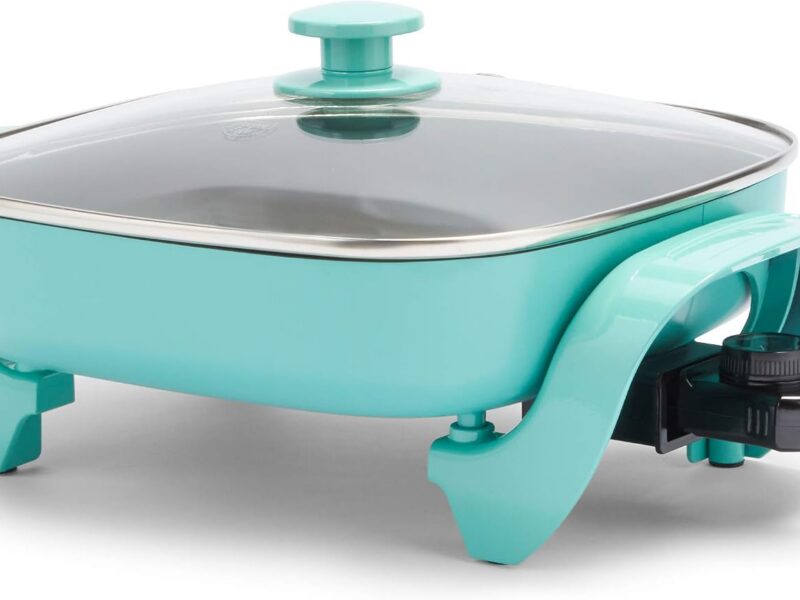 GreenLife Square Electric Frypan, 5QT Ceramic Nonstick