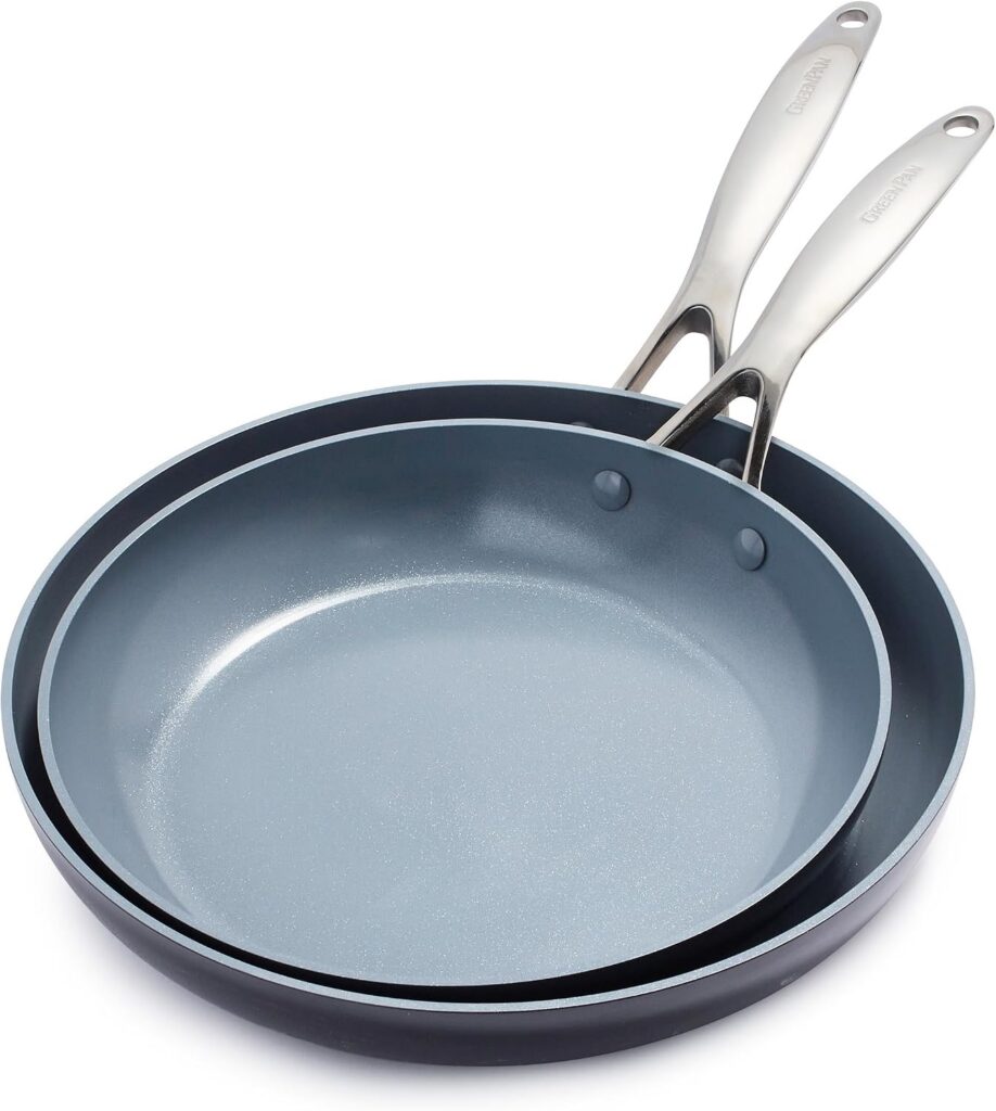 GreenPan Valencia Pro Ceramic Nonstick Frying Pan Set, 2 Piece