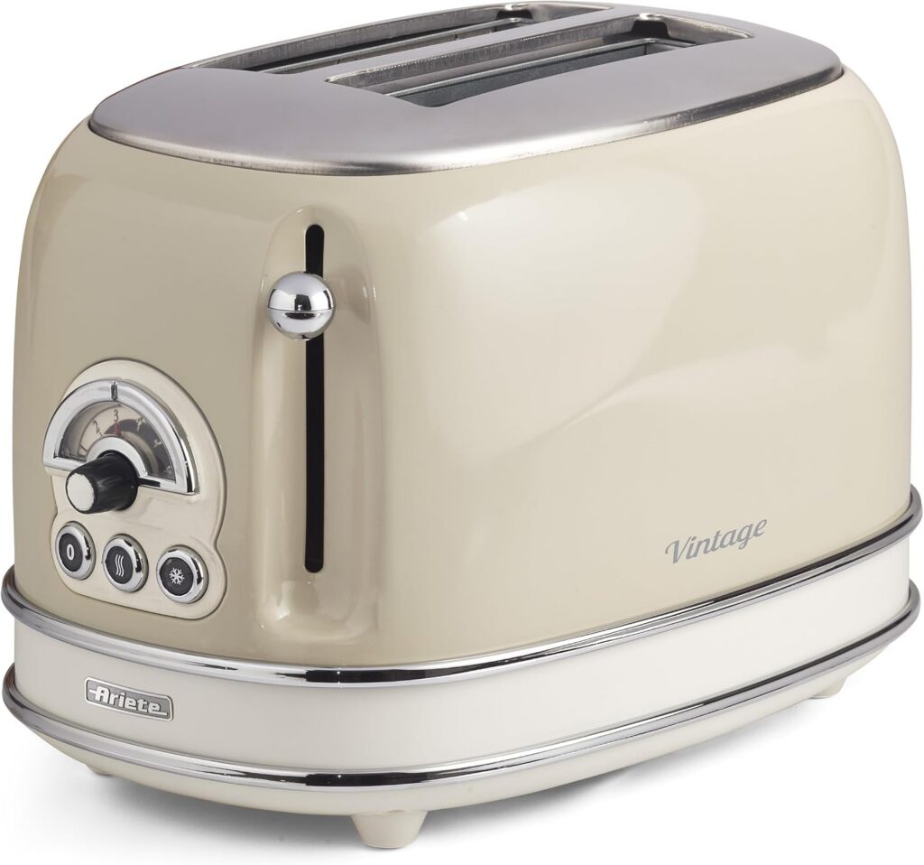 Ariete Vintage 2 Slice Toaster, 6 Levels