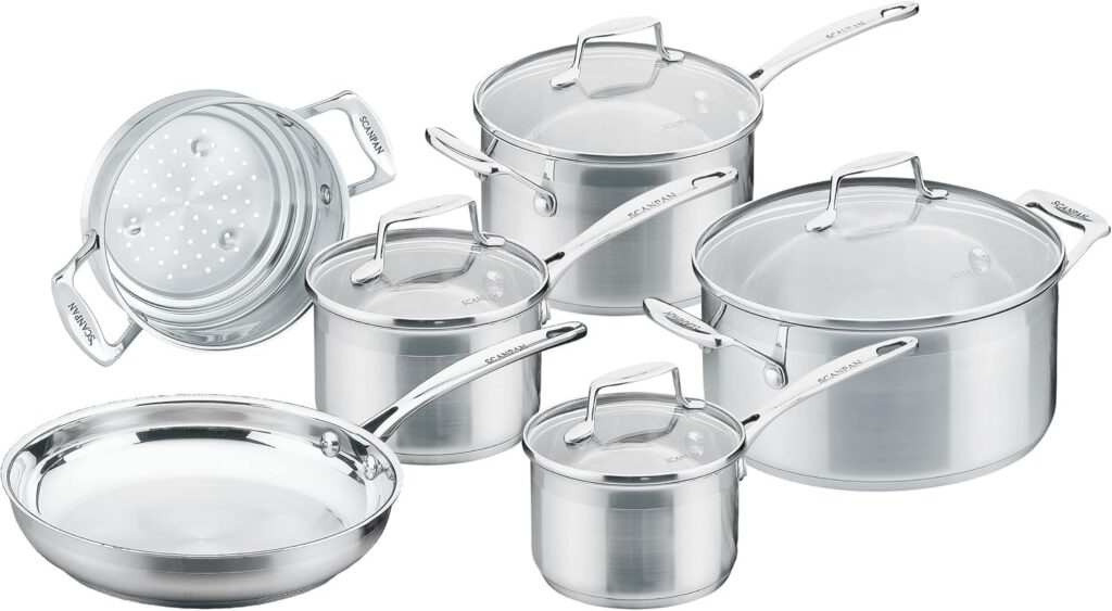 Scanpan Impact Stainless Steel Cookware Set, 6-Piece