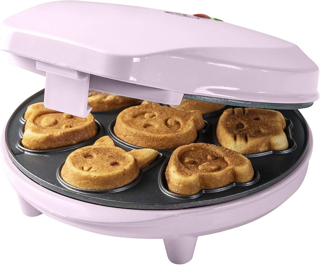 Bestron Mini Cookie & Animal Waffle Maker, 700W