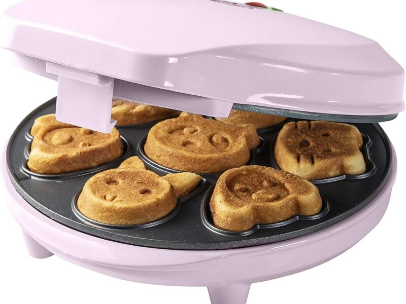 Bestron Mini Cookie & Animal Waffle Maker, 700W