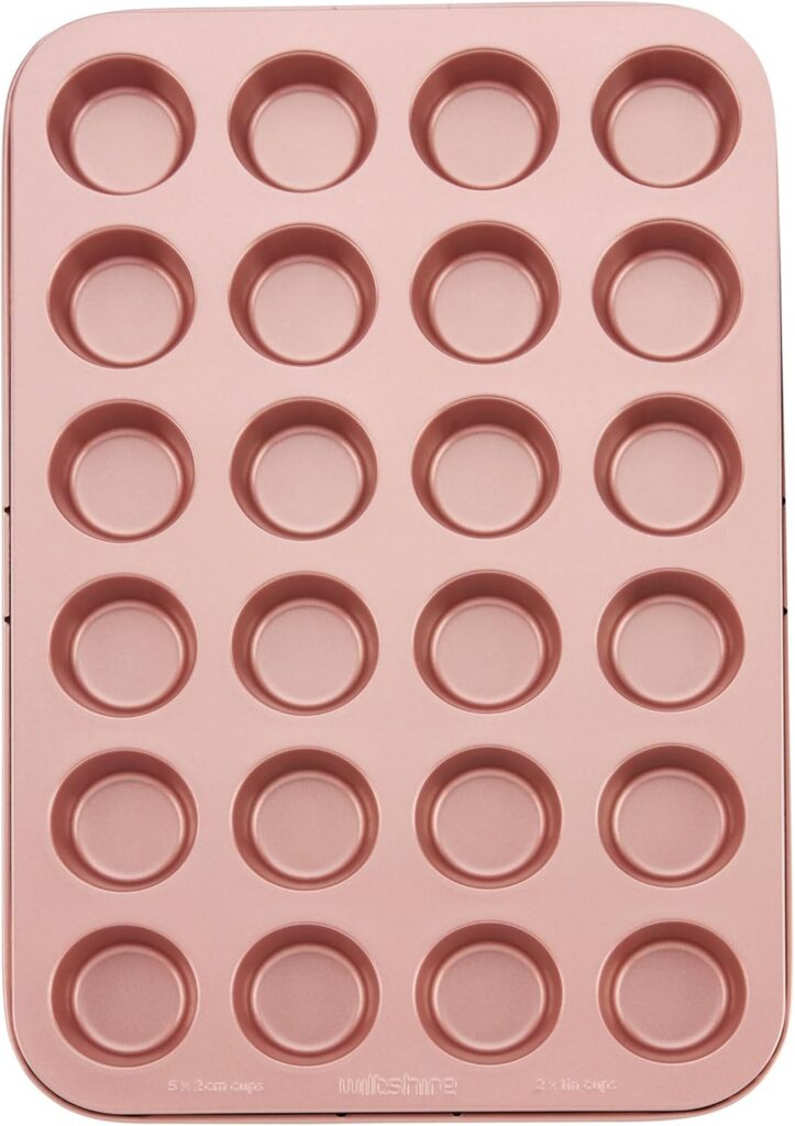 Wiltshire Rose Gold Mini Muffin & Pie Tin, 24 Cup