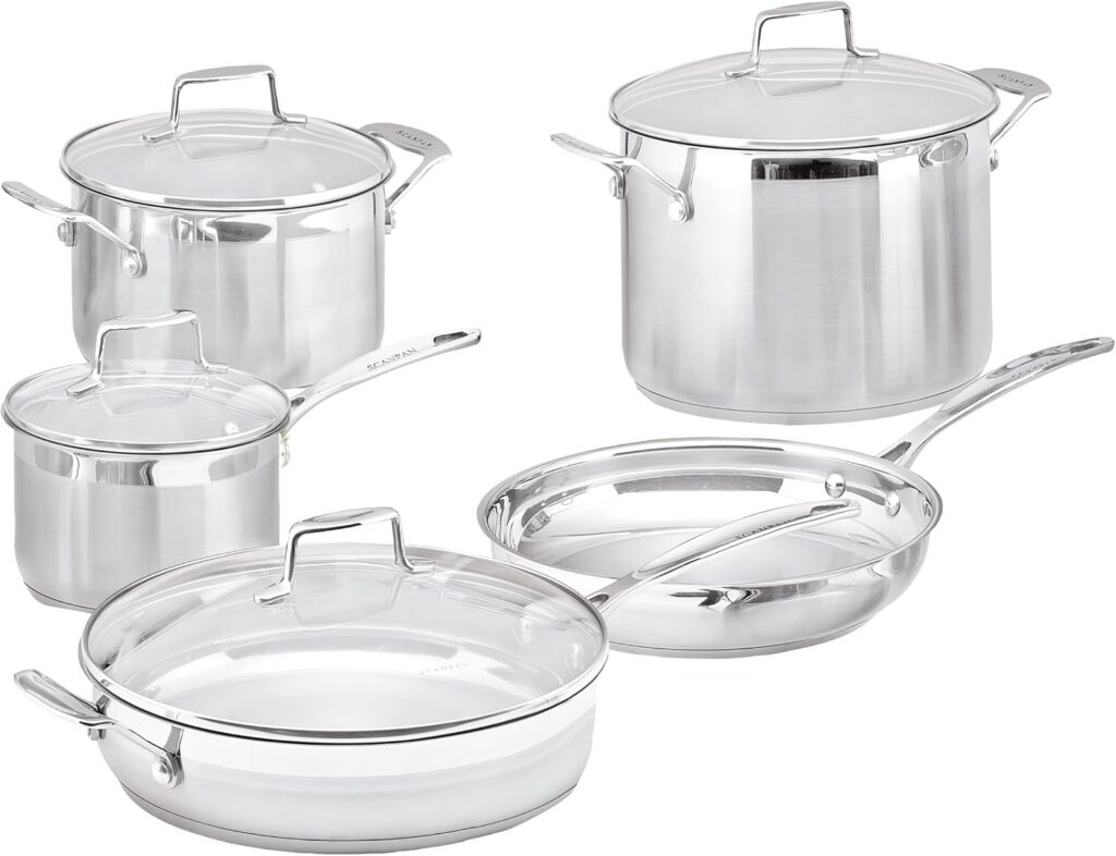 Scanpan Impact Stainless Steel Cookware Set, 5-Piece