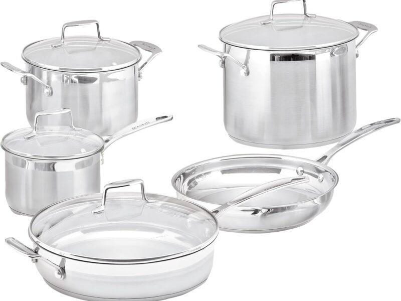 Scanpan Impact Stainless Steel Cookware Set, 5-Piece
