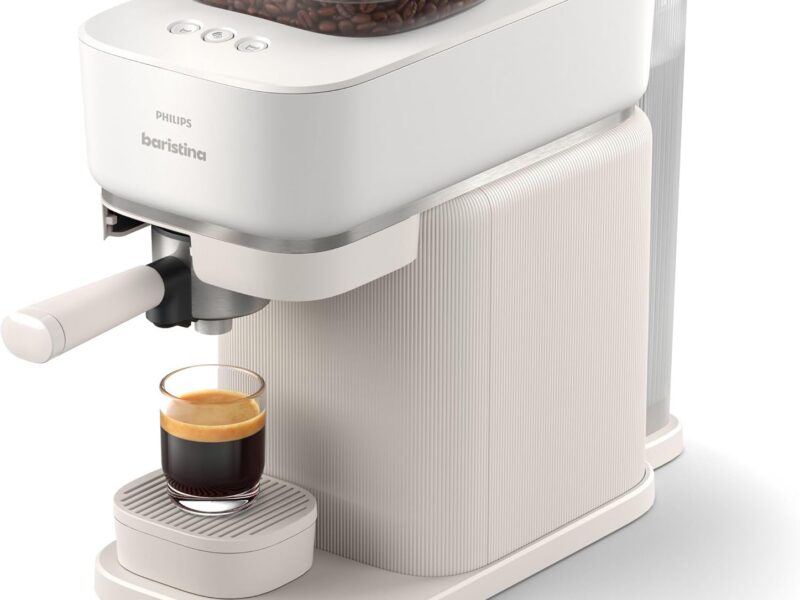 Philips Baristina Swipe Espresso Maker, Natural White