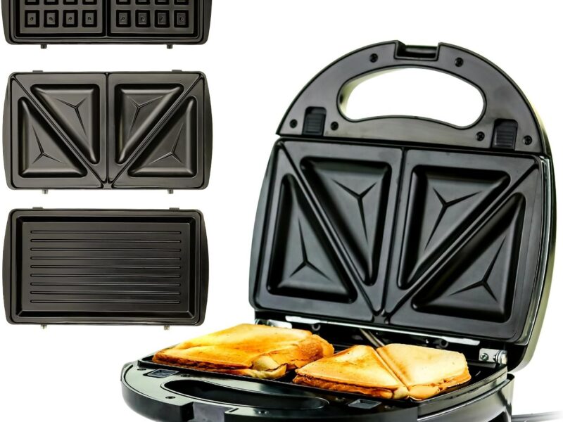 Havvo 3-in-1 Interchangeable Plate Sandwich Maker