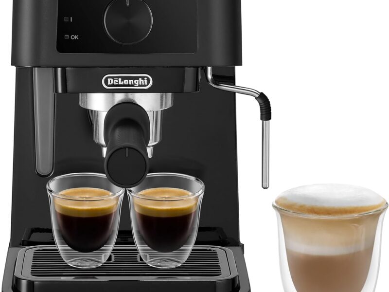 De’Longhi Stilosa Compact Espresso Maker with Steam Frother