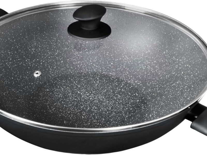Pyrolux Pyrostone Wok, 36cm with Lid
