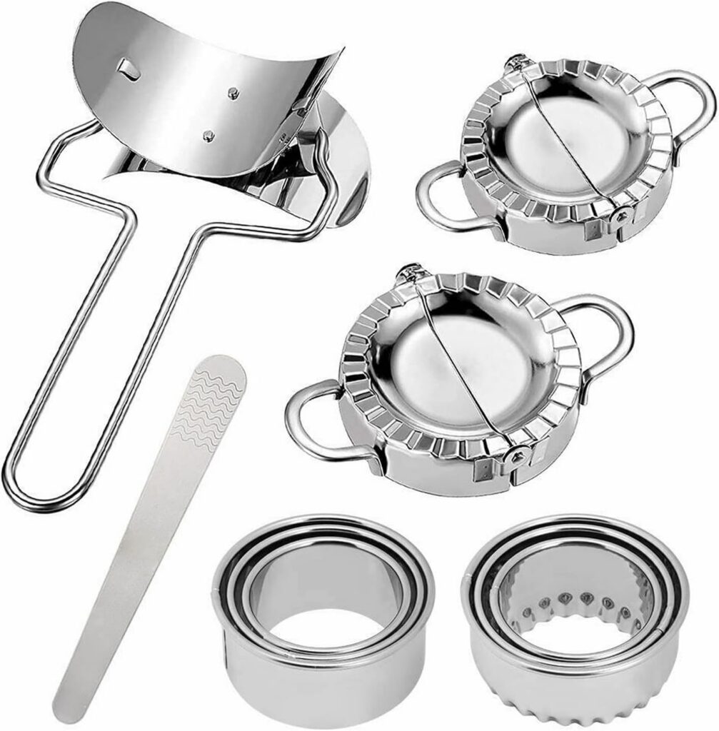 Stainless Steel Dumpling and Pie Press, 10 Piece Set