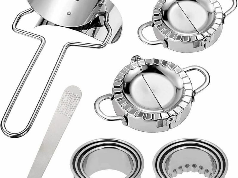 Stainless Steel Dumpling and Pie Press, 10 Piece Set