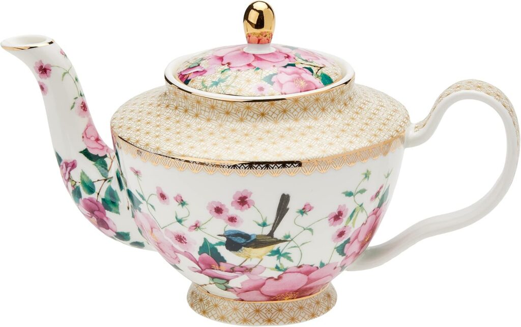 Maxwell & Williams Silk Road Porcelain Teapot & Infuser, White